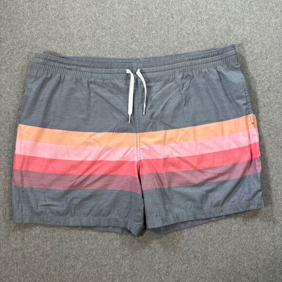 Chubbies Swim Trunks Shorts Men's X-Large Sunset Stripe Mesh Lined Drawstring - Picture 1 of 8